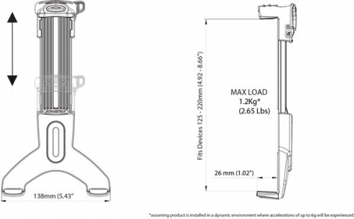 Scanstrut RLS-508-401 Rokk Mini Tablet Paket
