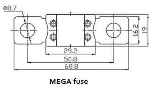 Victron MEGA-fuse Sicherungen 80V (package of 5 pcs)