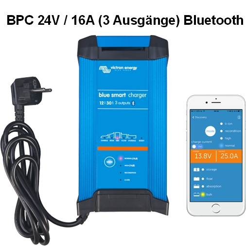 Victron BlueSmart Batterieladegerät IP67 mit 8A für 24V