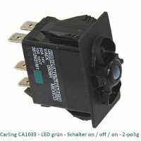 Carling CA1033 LED grün - Schalter on/off/on - 2-polig